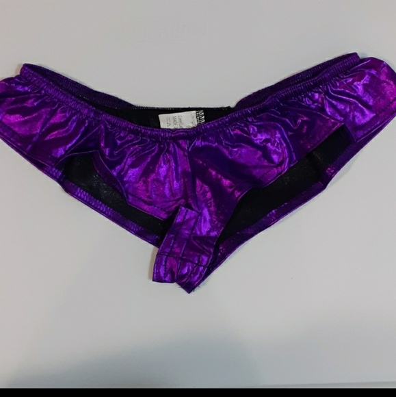 Liquid Latex Metallic Panties Small or Extra Small Lingerie EDC Rave Sexy - Picture 11 of 16